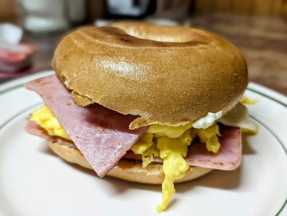 Ham Egg and Cheese Sandwich